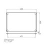 ONLY OPENED - Grey Glass Chopping Board 460 x 305