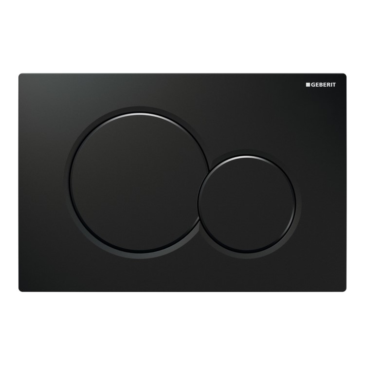 Geberit 1120mm Duofix Frame and Sigma Concealed Cistern with Black Flush Plate