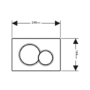 Geberit 1120mm Duofix Frame and Sigma Concealed Cistern with Black Flush Plate