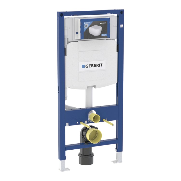 Geberit Duofix 112cm Frame for Wall-Hung WC with Sigma 12cm Cistern
