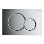 Geberit 980mm Duofix Frame and Sigma Concealed Cistern with Chrome Flush Plate