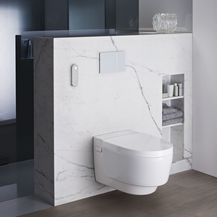 Geberit 980mm Duofix Frame and Sigma Concealed Cistern with White Flush Plate