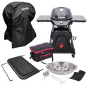 BUN/140883/90672 Char-Broil All-Star 125 Ultimate Bundle - Single Burner Gas BBQ with Cover & Accessories