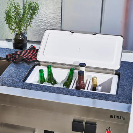 Char-Broil Ultimate 3200 Full Outdoor Kitchen - 3 Burner Gas BBQ with Entertainment Unit & Corner Module