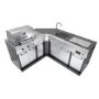 Char-Broil Ultimate 3200 Full Outdoor Kitchen - 3 Burner Gas BBQ with Entertainment Unit & Corner Module