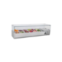 Hamoki PZ2600 2 Door Refrigerated Pizza Prep Counter with Granite Worktop Plus VRX1500/380 Refrigerated Topping Unit. Fitted Castors - 800mm Deep