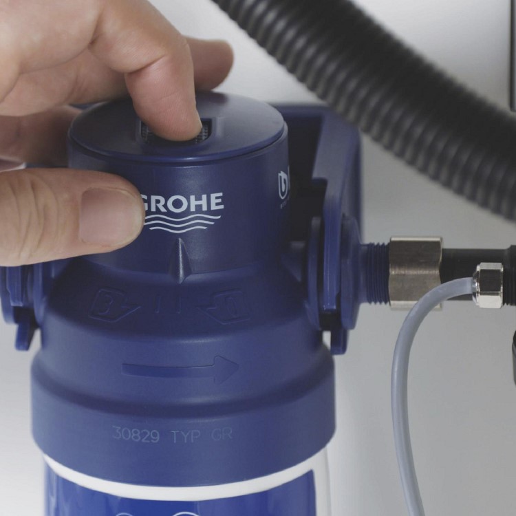 Grohe Blue Minta Single Lever Filter Kitchen Mixer Tap Set - Chrome