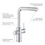 Grohe Blue Minta Single Lever Filter Kitchen Mixer Tap Set - Chrome