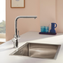 Grohe Blue Minta Single Lever Filter Kitchen Mixer Tap Set - Chrome