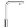 Grohe Minta SmartControl Chrome Kitchen Mixer Tap and K500 Stainless Steel Single Bowl Kitchen Sink