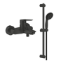Grohe Slide Rail Kit With Single Lever Tap - Matt Black
