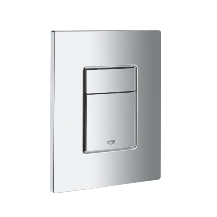 Grohe Concealed Dual Flush Cistern with Chrome Flush Plate
