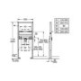 Grohe Cube Wall Hung Basin 600mm Tap & Frame
