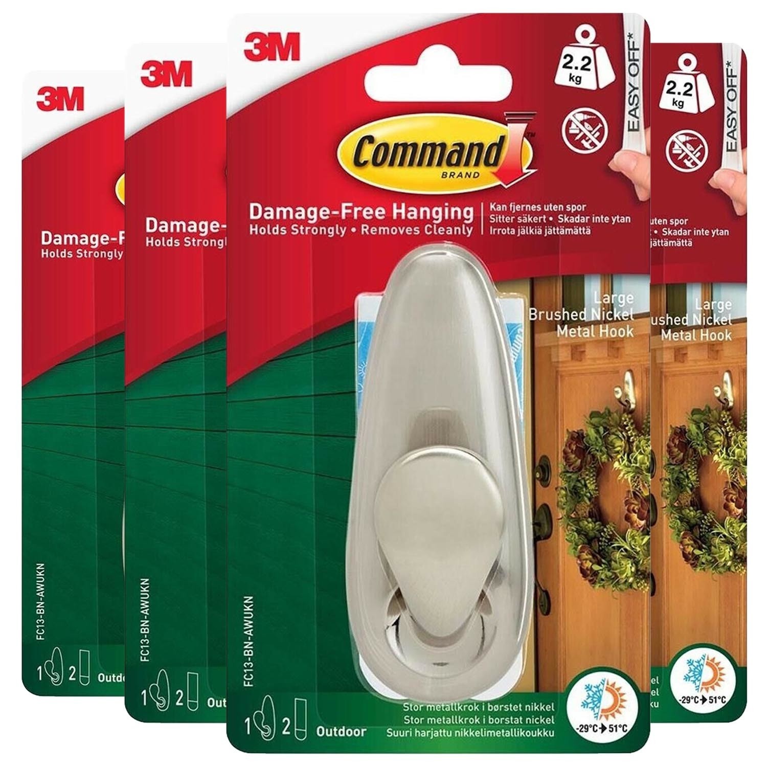 Command Designer/Utility/Metal Hooks & Decorating Light Clips Christmas Hooks - Picture 23 of 58