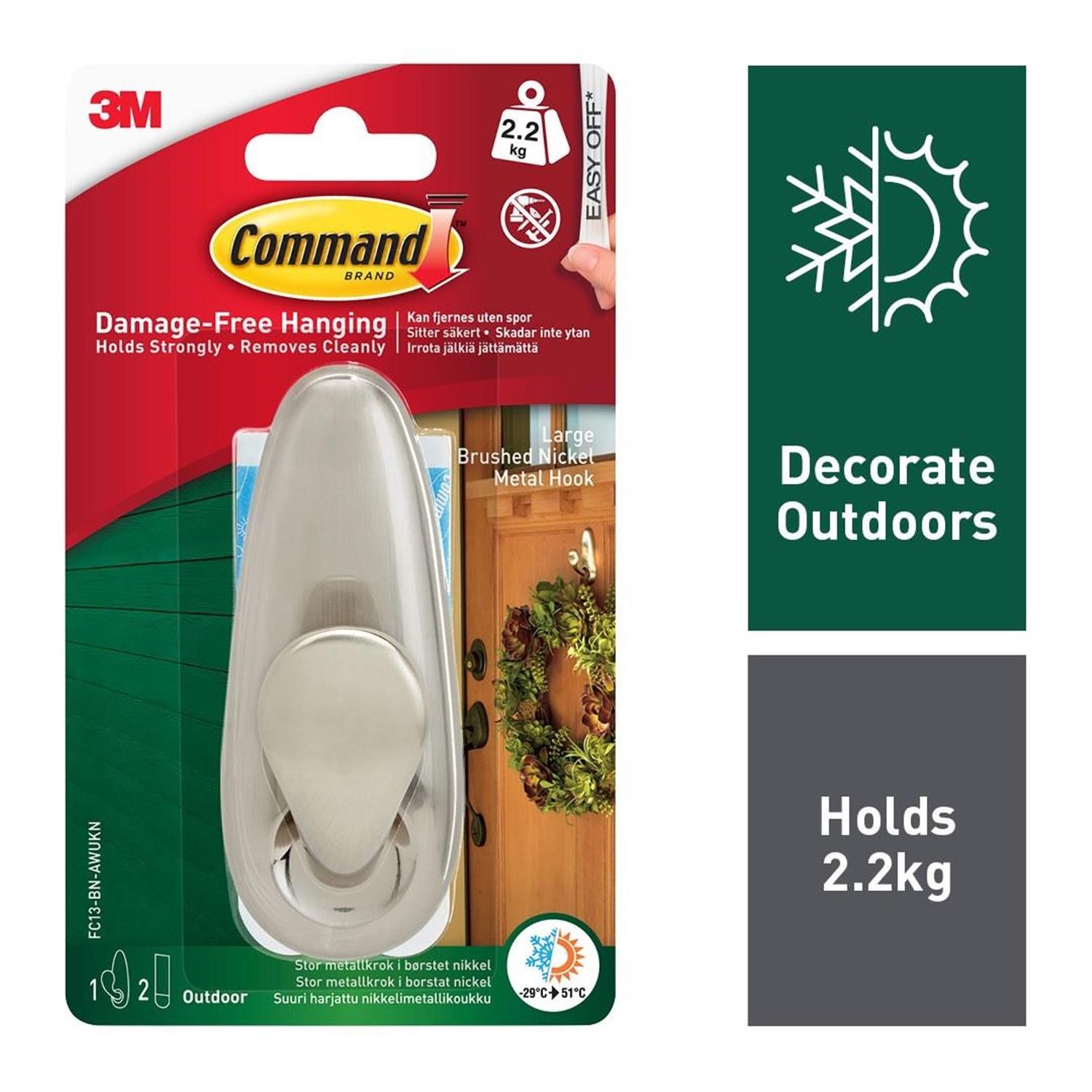 Command Designer/Utility/Metal Hooks & Decorating Light Clips Christmas Hooks - Picture 17 of 58