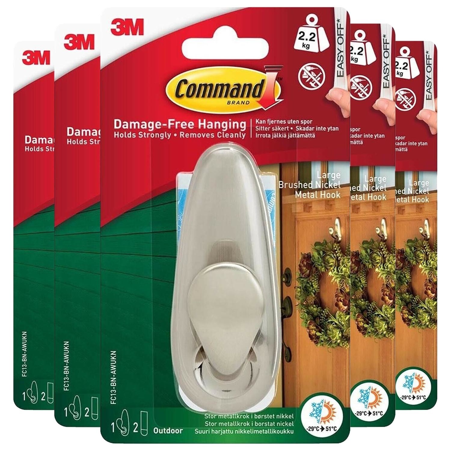 Command Designer/Utility/Metal Hooks & Decorating Light Clips Christmas Hooks - Picture 21 of 58