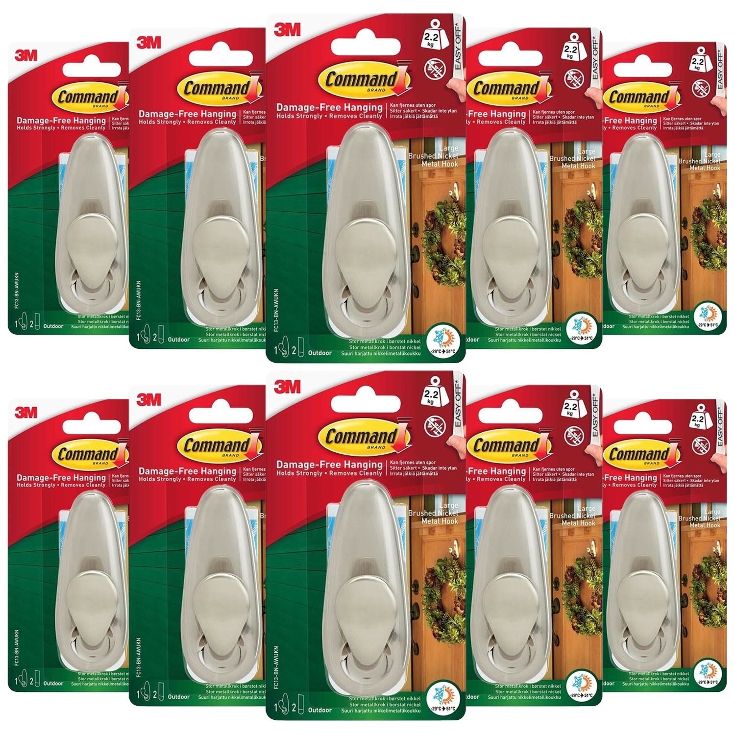 Command Designer/Utility/Metal Hooks & Decorating Light Clips Christmas Hooks - Picture 22 of 58