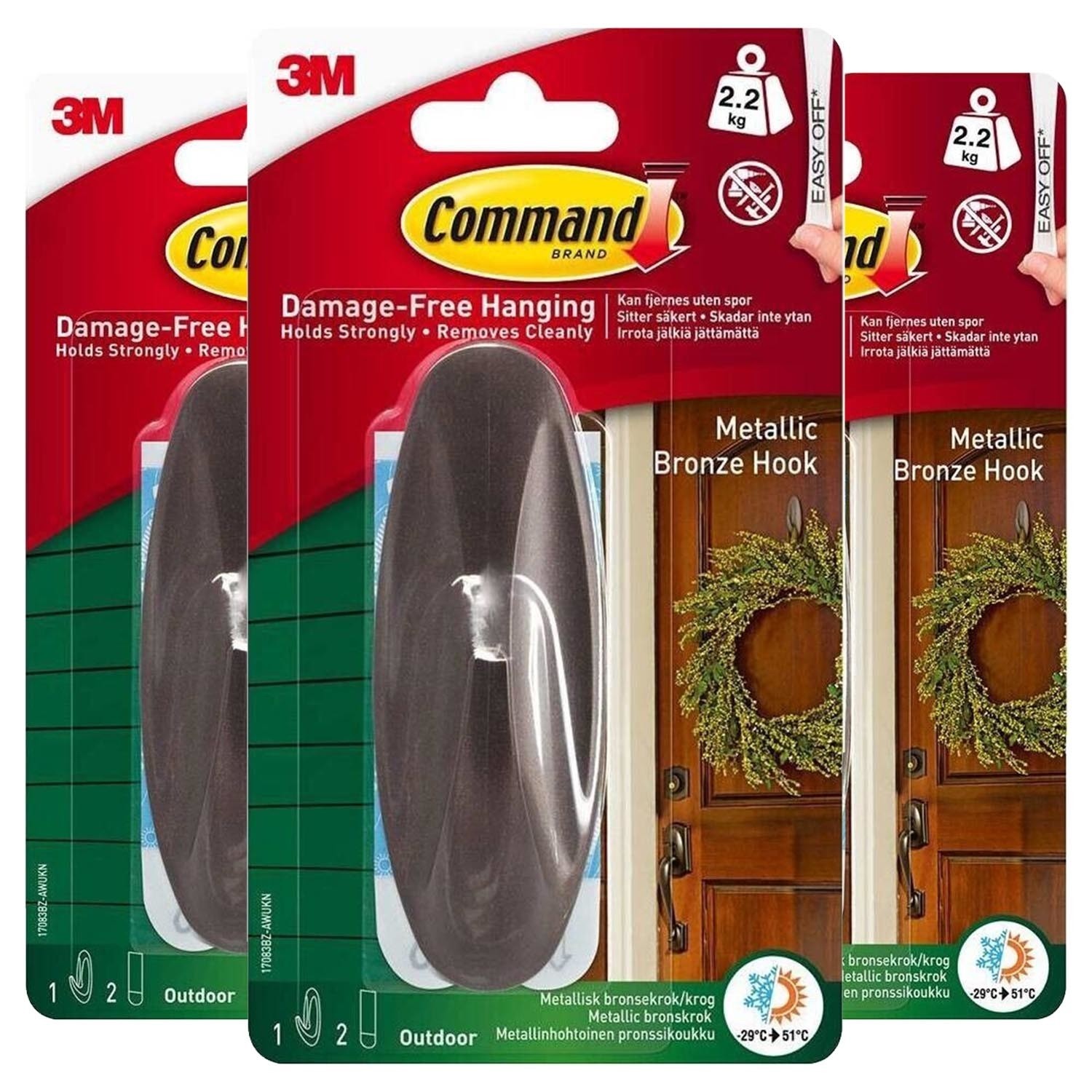 Command Designer/Utility/Metal Hooks & Decorating Light Clips Christmas Hooks - Picture 14 of 58