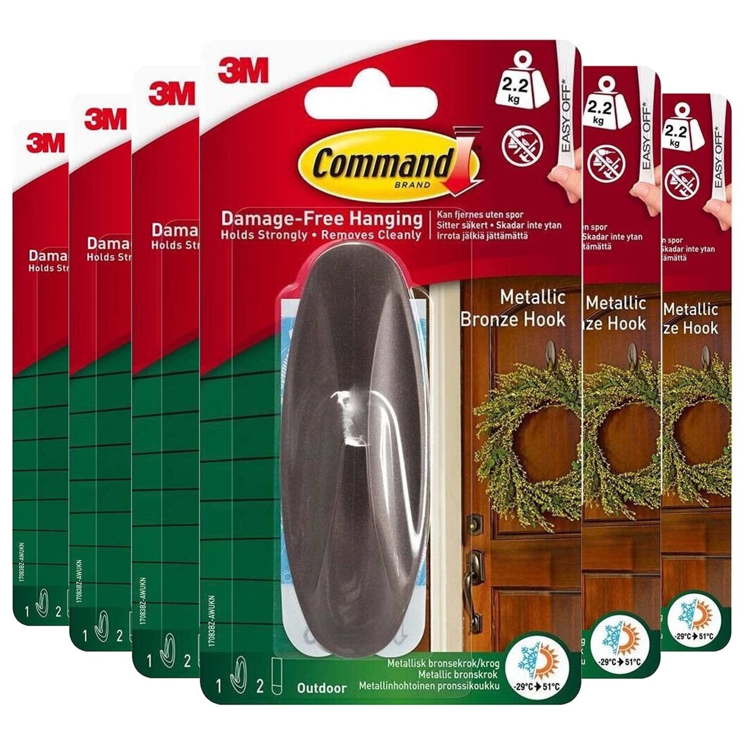 Command Designer/Utility/Metal Hooks & Decorating Light Clips Christmas Hooks - Picture 16 of 58