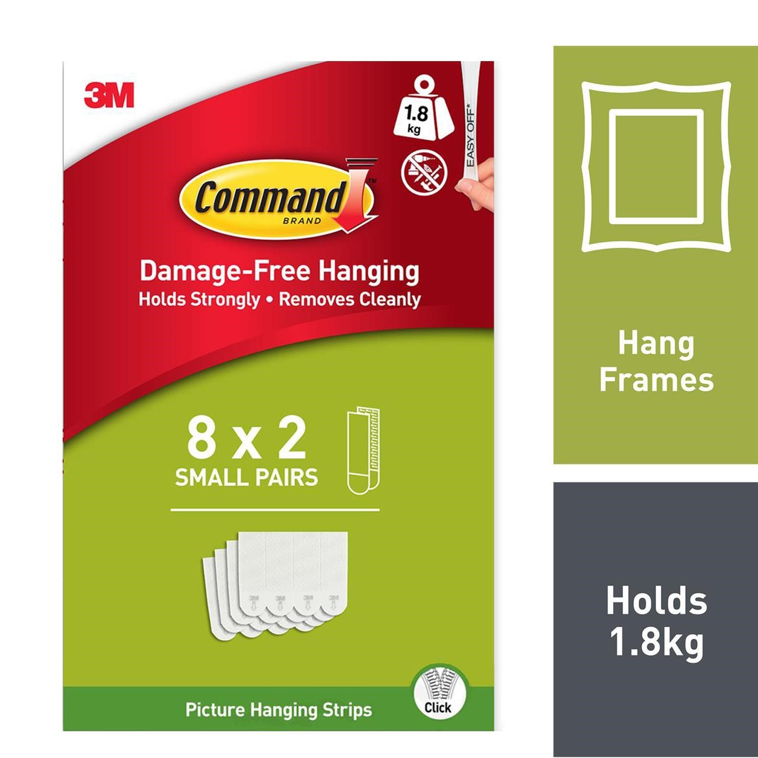 Command Strips Self Adhesive Stick On Damage Free Picture & Photo Frame Hanging - Picture 14 of 95