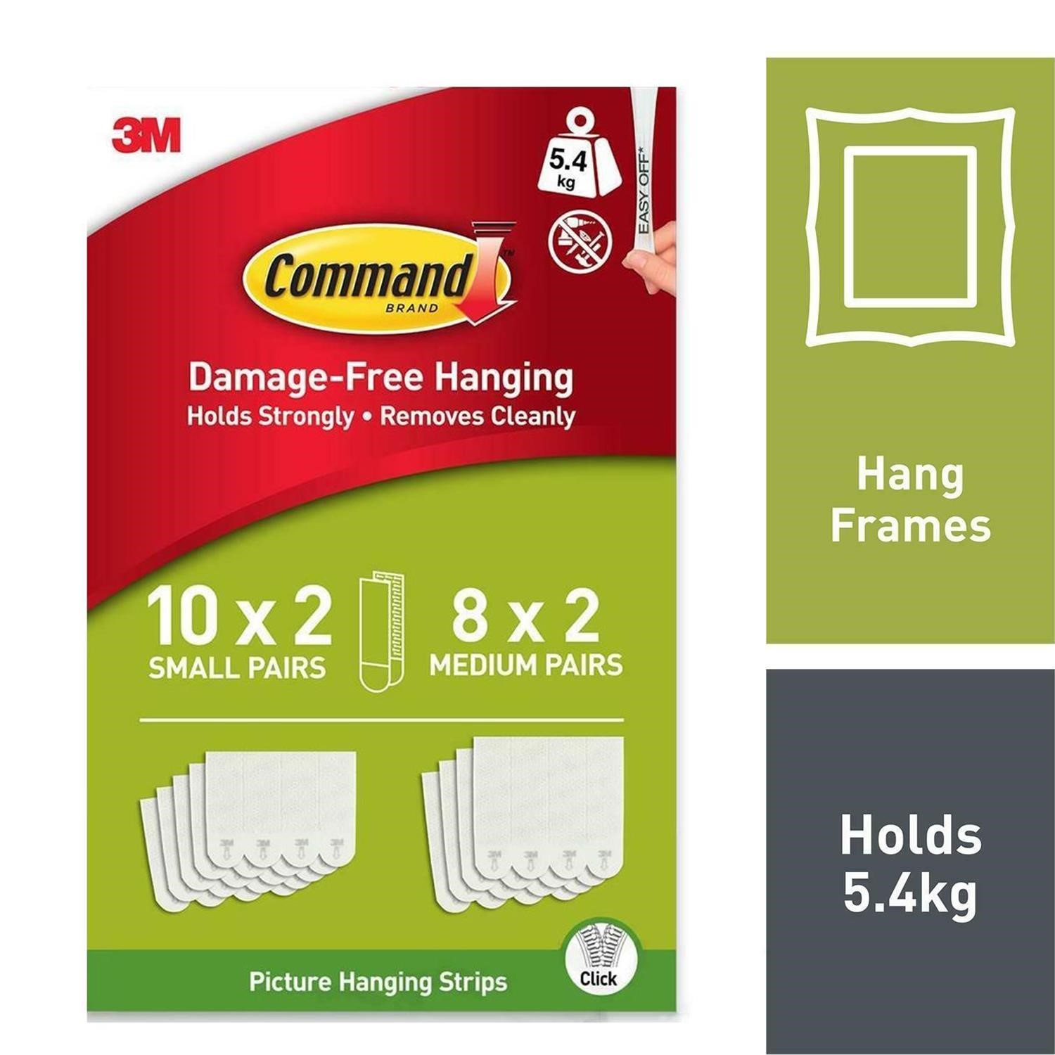 Command Strips Self Adhesive Stick On Damage Free Picture & Photo Frame Hanging - Picture 13 of 95