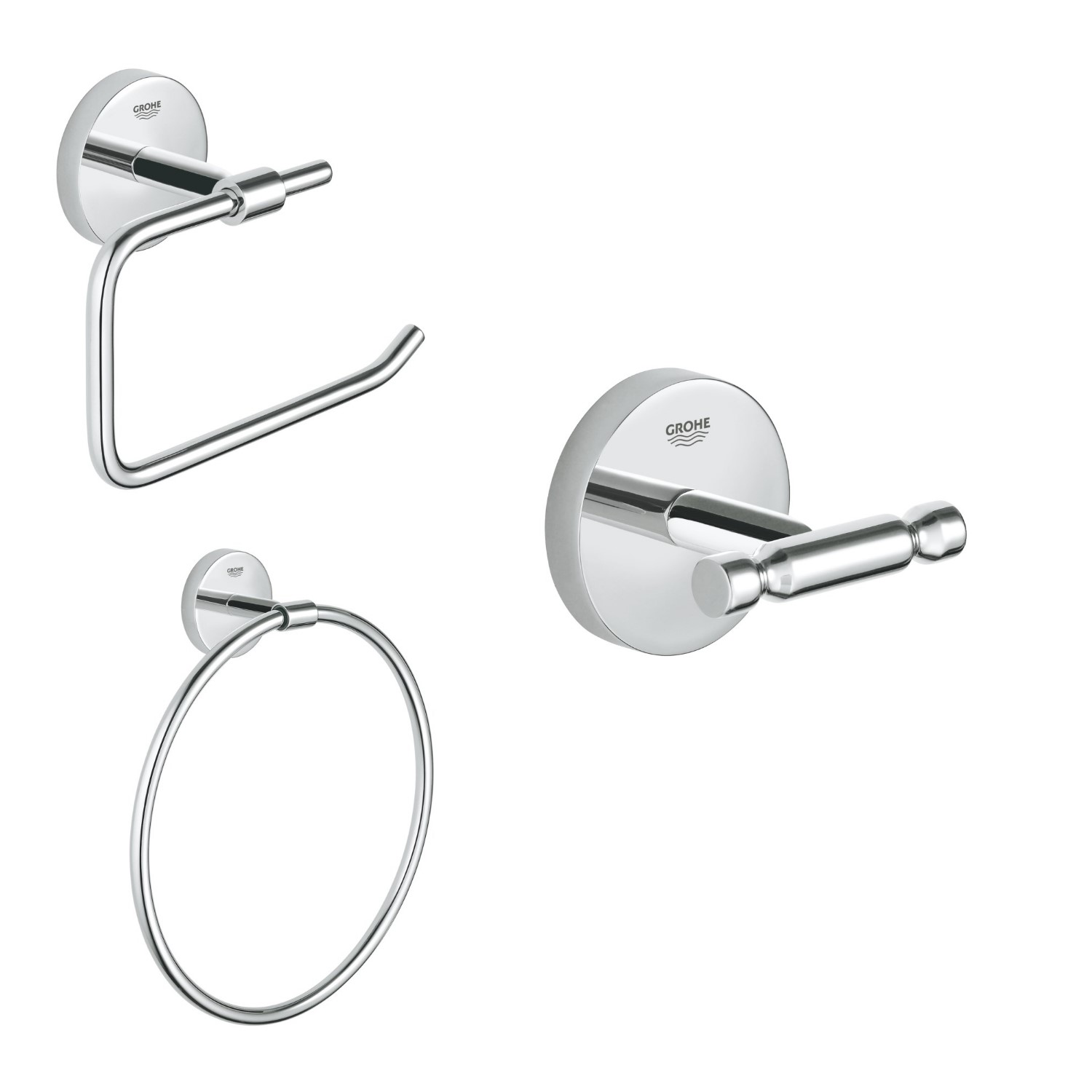 Grohe BauCosmopolitan 3 Piece Bathroom Accessory Pack