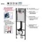 Wirquin Initio Compact WC Frame with Black Flush Plate