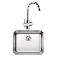 Blanco Single Bowl Stainless Steel Sink with Dual Lever Tap