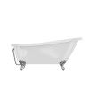 Freestanding Single Ended Roll Top Slipper Bath with Chrome Feet 1700 x 710mm - Park Royal