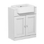 670mm White Freestanding Vanity Unit with Basin - Westbury
