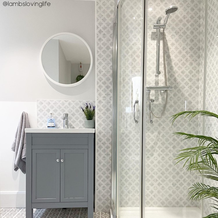 600mm Grey Freestanding Vanity Unit with Sink - Avebury