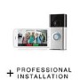Ring Video Doorbell Satin Nickel with Professional Installation