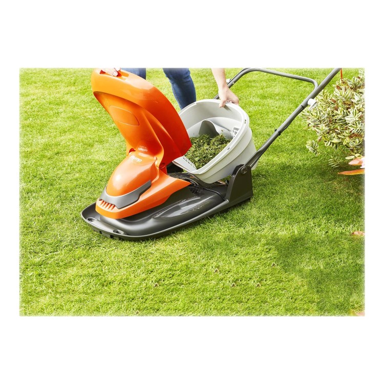Flymo Easi Glide 330 33cm Hover Corded Electric Lawnmower and Flymo Contour 650E 30cm Corded Grass Strimmer Set