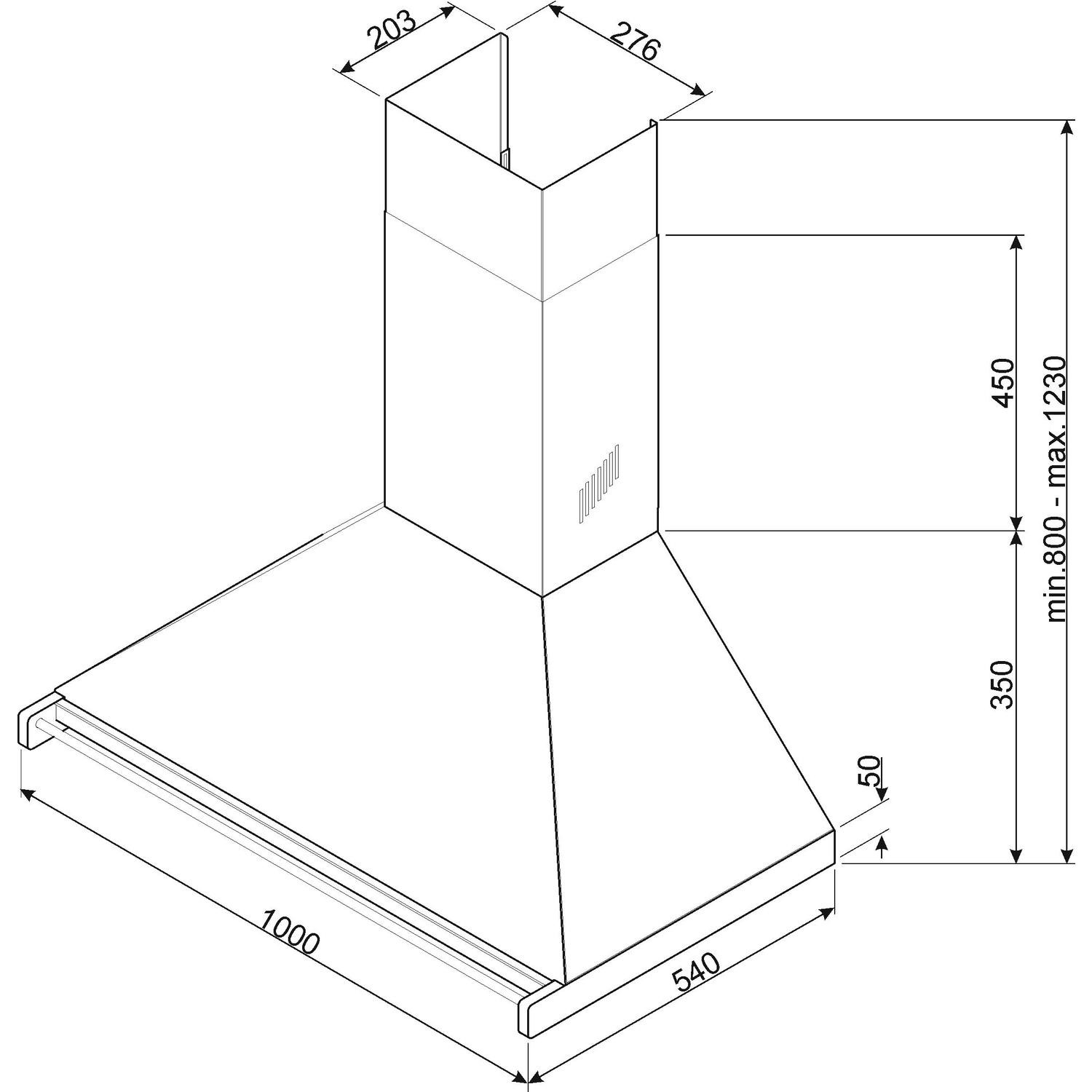 Smeg KD100HXE Opera 100cm Chimney Cooker Hood - Stainless Steel Smeg KD100HXE Opera 100cm Chimney Cooker Hood - Stainless Steel