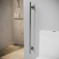 Gunmetal Grey Bathroom Grab Rail 800 x 77mm - Arissa