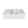 Double Bowl White Ceramic Belfast / Butler Kitchen Sink - Taylor &amp; Moore Ada