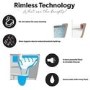 Back to Wall Rimless Toilet with Soft Close Seat - Albi
