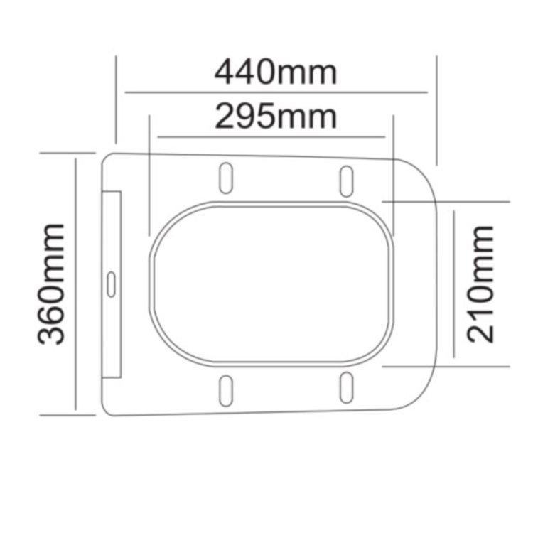 Close Coupled Rimless Closed Back Toilet with Soft Close Seat & Chrome Push Button - Albi