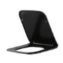 Matt Black Close Coupled Rimless Toilet with Soft Close Seat - Albi