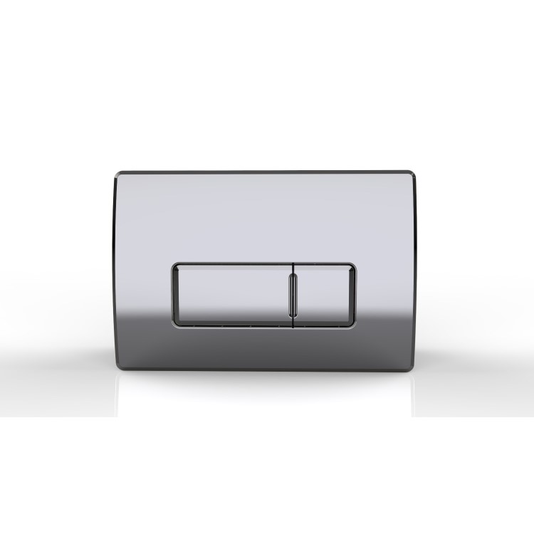 Wall Hung Toilet with Soft Close Seat, Pneumatic Chrome Flush Plate, 820mm Frame & Cistern - Albi