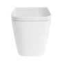 Albi Wall Hung Toilet 1160mm Pneumatic Frame & Cistern & White Glass Flush Plate