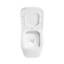 Albi Wall Hung Toilet 1160mm Pneumatic Frame & Cistern & White Glass Flush Plate