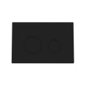 BUN/BeBa_25876/77215 1168mm Wall Hung Toilet Frame & Black Mechanical Flush Plate with Concealed Cistern - Zana