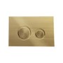 Concealed Cistern with 1170mm Wall Hung Toilet Frame and Brushed Brass Mechanical Flush Plate - Zana