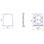 Wall Hung Toilet with Soft Close Seat, Mechanical Chrome Flush Plate, 1168mm Frame & Cistern - Albi