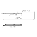 Freestanding Single Ended Left Hand Corner Shower Bath with Chrome Sliding Bath Screen 1650 x 800mm - Amaro