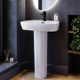 Black Freestanding Left Hand Shower Bath Suite with Toilet and Basin - Amaro