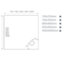 800x800mm Brushed Brass In-Fold Sliding Shower Enclosure 6mm Glass and Shower Tray - Apollo