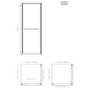 800x800mm Chrome In-Fold Sliding Shower Enclosure 6mm Glass - Apollo