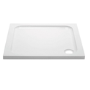 800x800mm Square Shower Tray 45mm - White Acrylic Stone Resin - Pearl